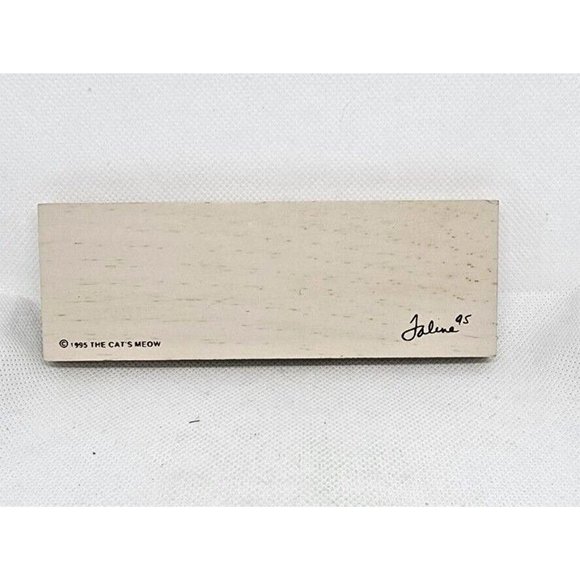 1995 The Cats Meow Faline 95 Nothing Is Better Made Rubbermade Truck Wood Block - Picture 5 of 10